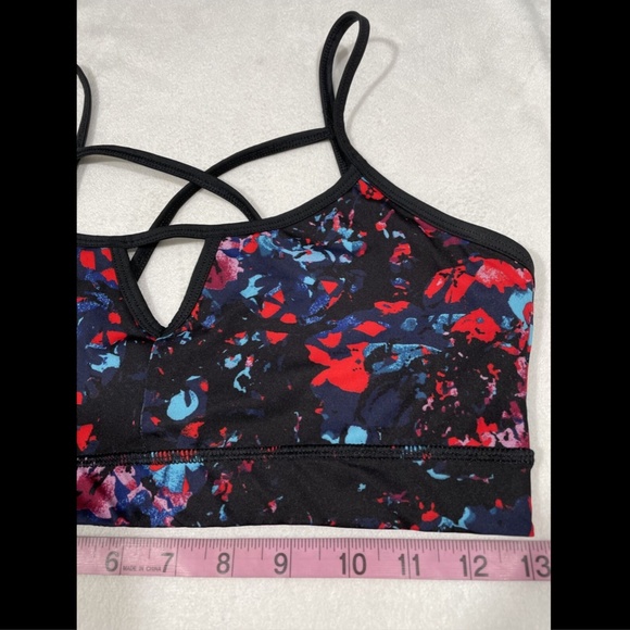 NEW Z By Zella Origami Triangle Sports Bra MED - Picture 5 of 11